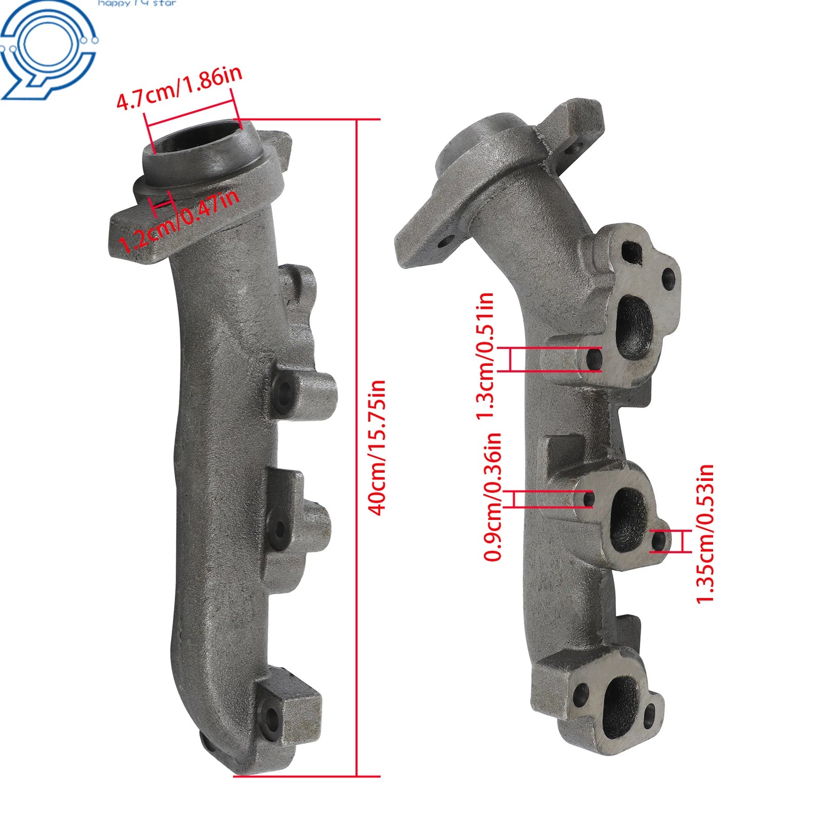 Left Exhaust Manifold with Gasket Kit for Dodge Ram 1500 (2002-2008)