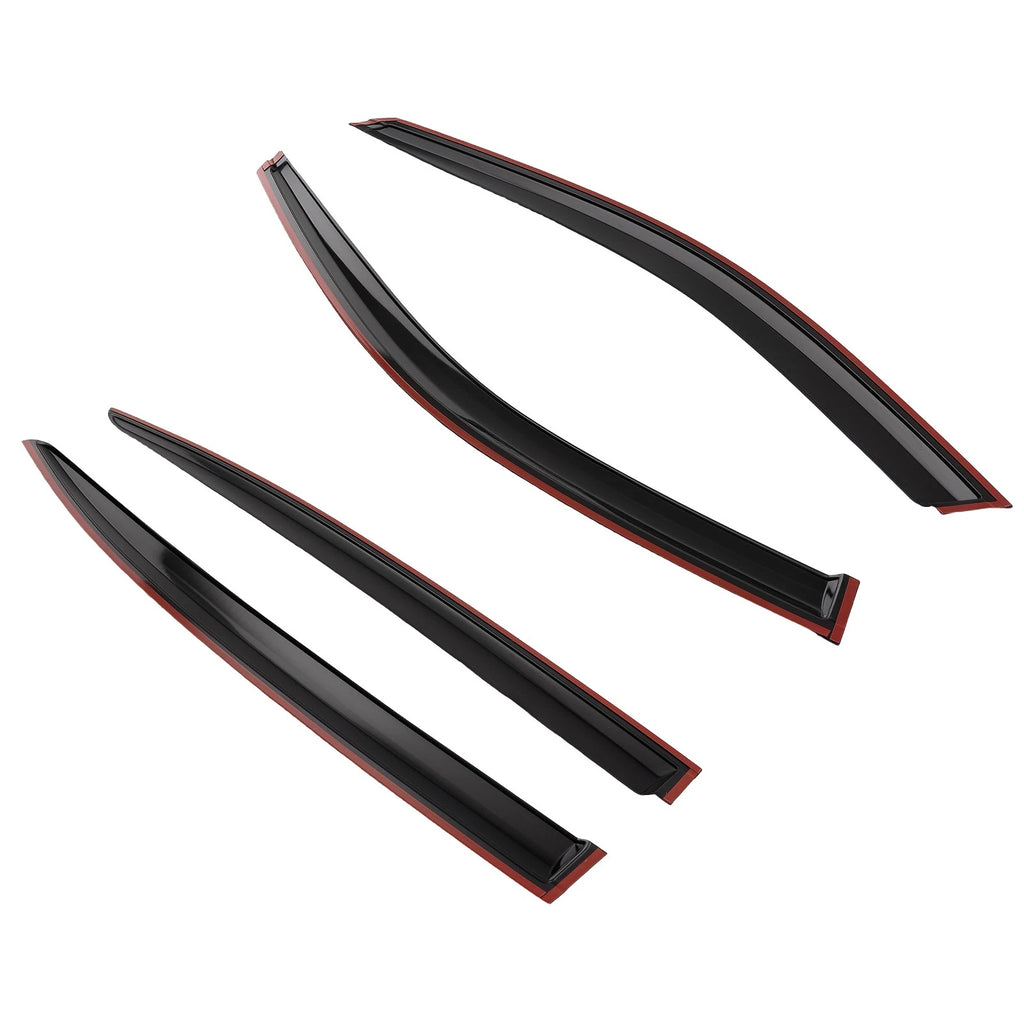 Set of 4 Rain Guard Window Visors for Infiniti Q50 (2014–2024) Acrylic 2.5mm Black
