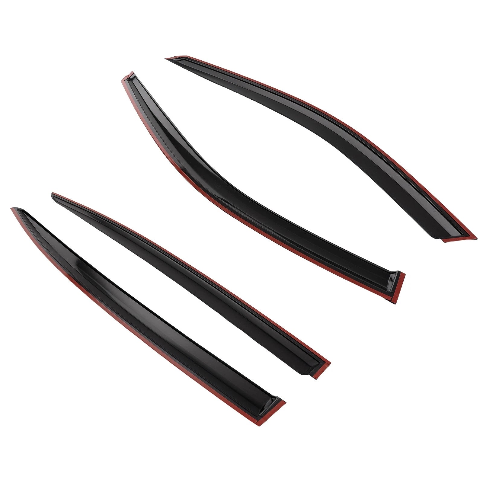Set of 4 Rain Guard Window Visors for Infiniti Q50 (2014–2024) Acrylic 2.5mm Black