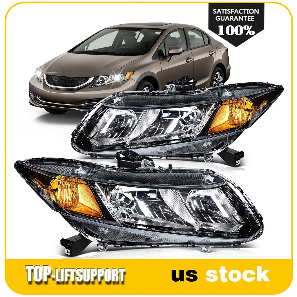 Headlight Assembly for Honda Civic 2-Dr & 4-Dr (2012–2015)