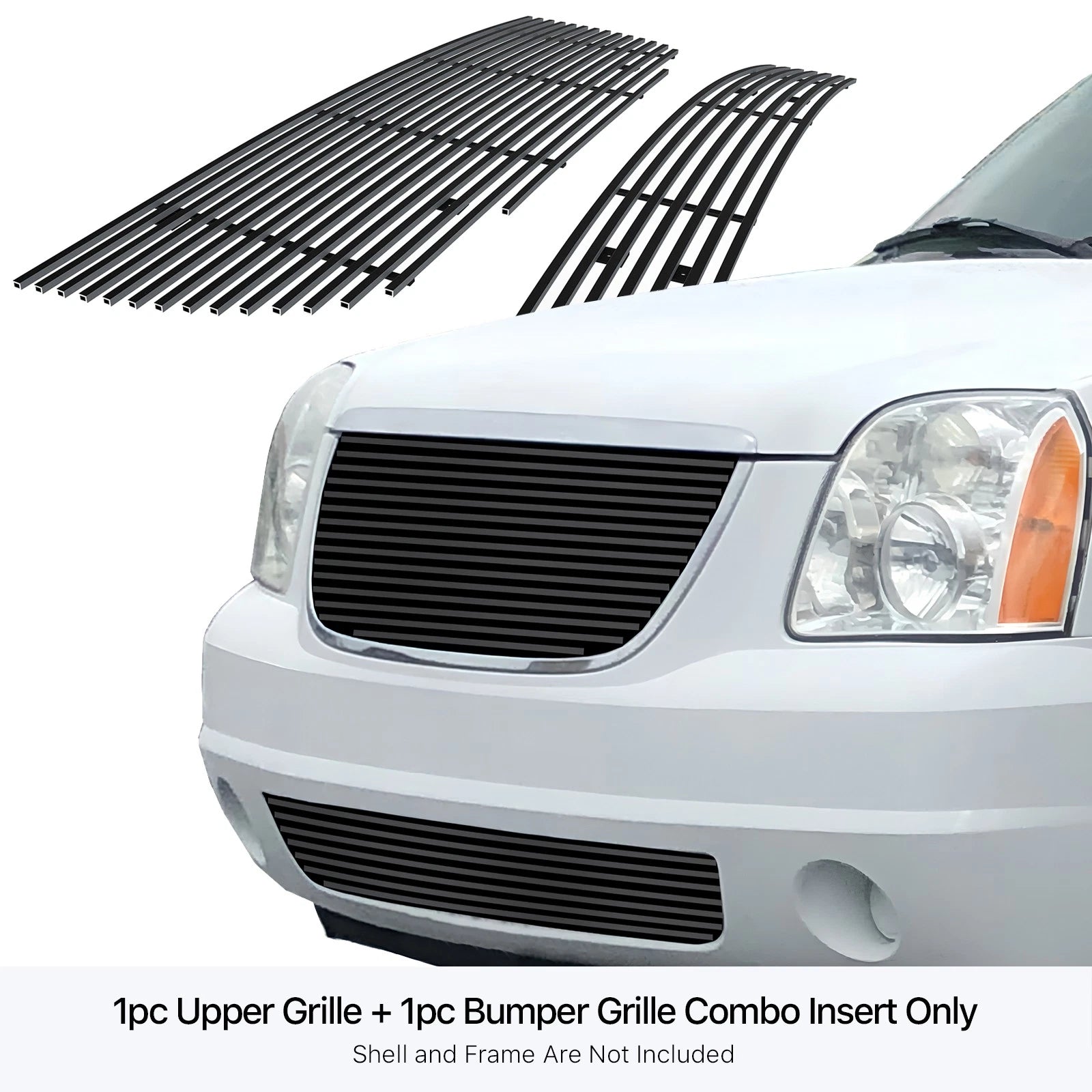 Stainless Steel Black Billet Grille Insert for GMC Yukon (2007-2013)