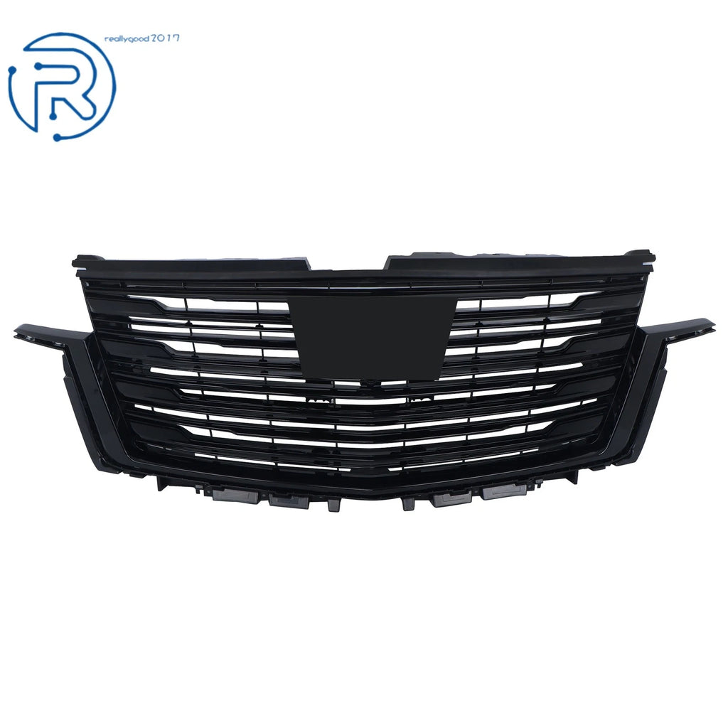 Front Bumper Upper Grille for Cadillac Escalade (2021-2023) Black Plastic