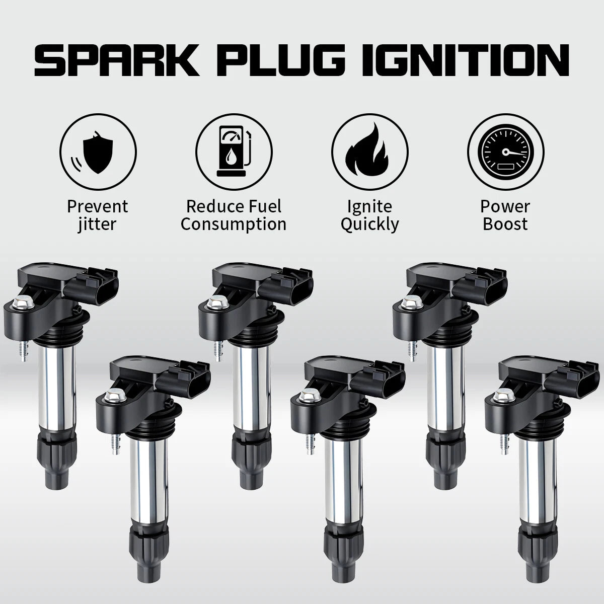 Ignition Coil Pack 6 for Chevy Buick Cadillac ATS CTS Saturn GMC 3.0L V6 UF569