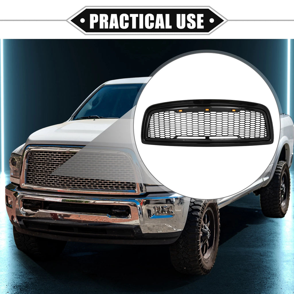Front Grille Assembly with LED Lights for Dodge Ram 3500 (2010)