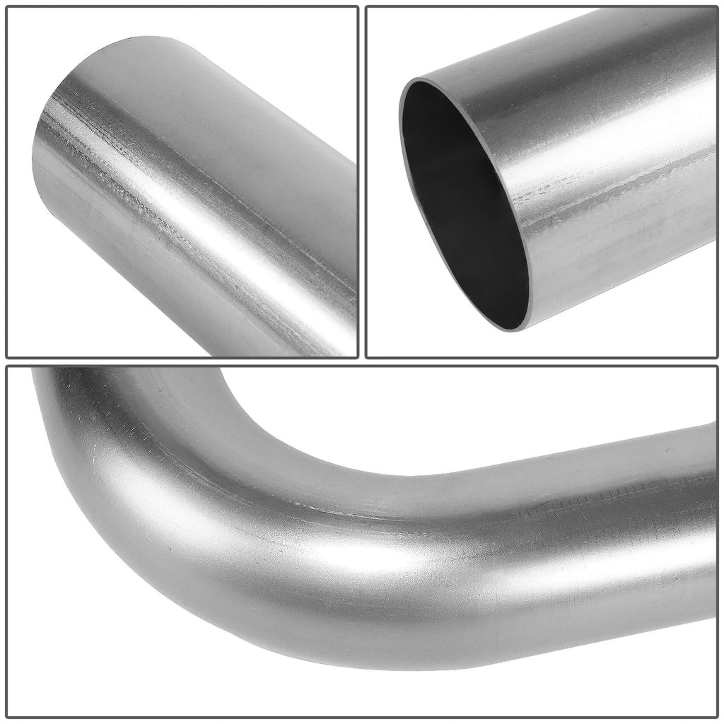 2.5" OD 90 Degree Mandrel Bend Exhaust Pipe for DIY Projects