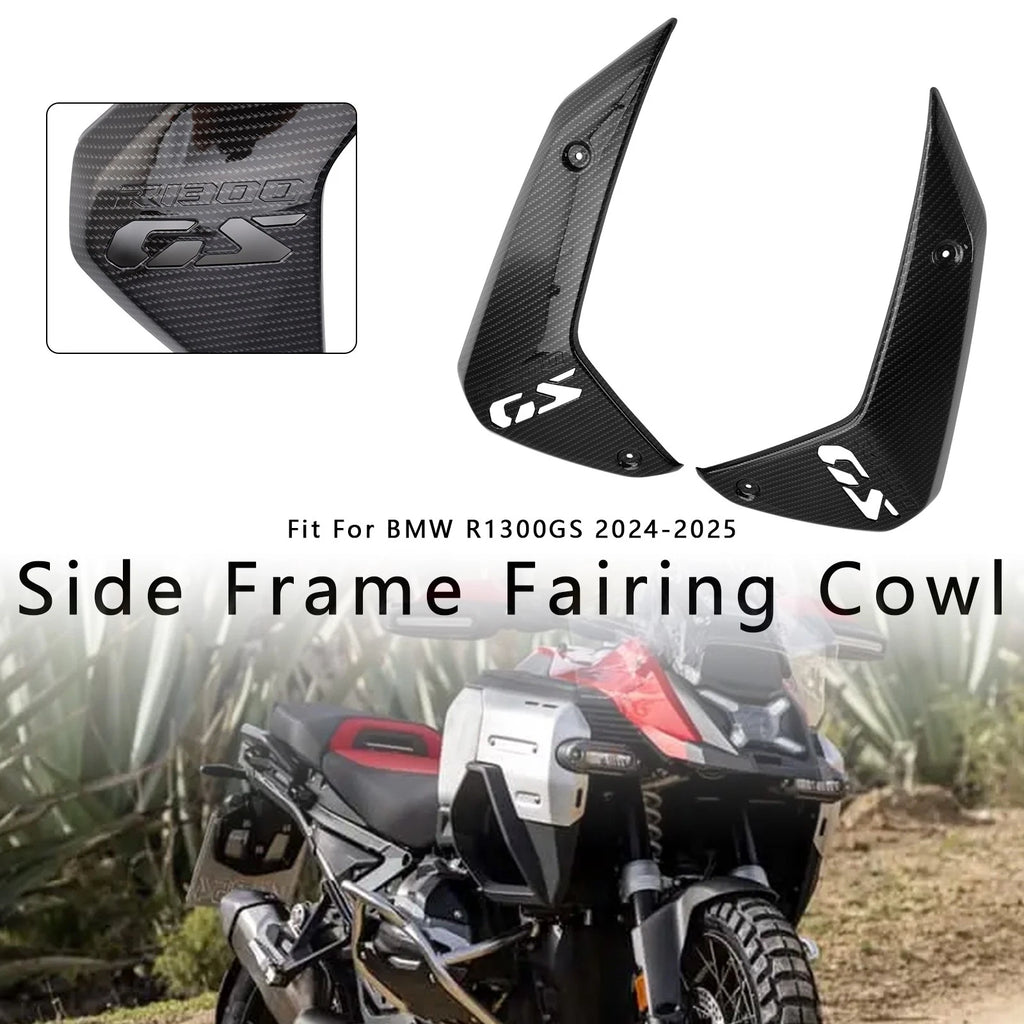 Side Frame Fairing Cowl Guards for BMW R1300GS (2024–2026) Carbon