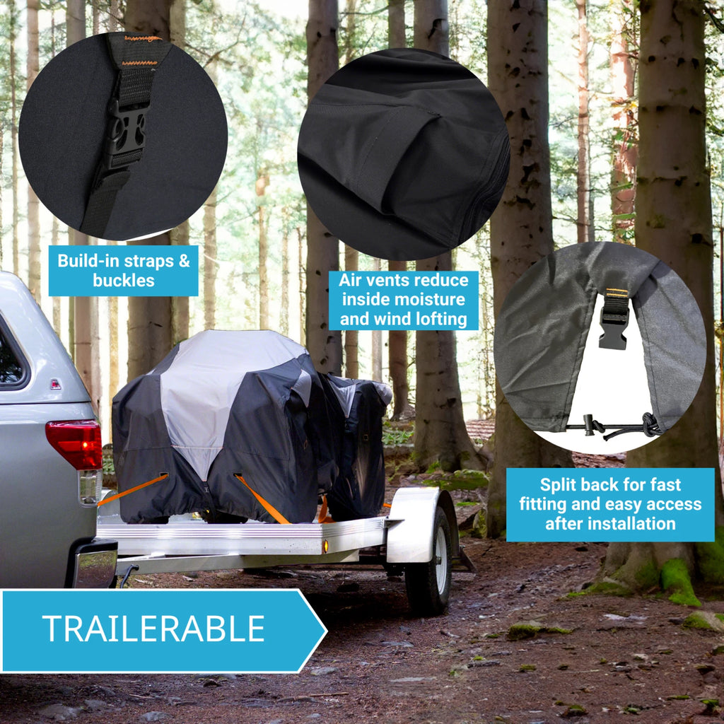ATV Cover for Yamaha Grizzly 400 450 600 700 (Heavy Duty, Trailerable)