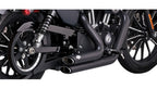Vance & Hines Shortshots Staggered Black Exhaust for Harley XL (2014–2021)
