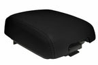 Leather Console Lid Armrest Cover for Mitsubishi Montero (2001–2006) Black