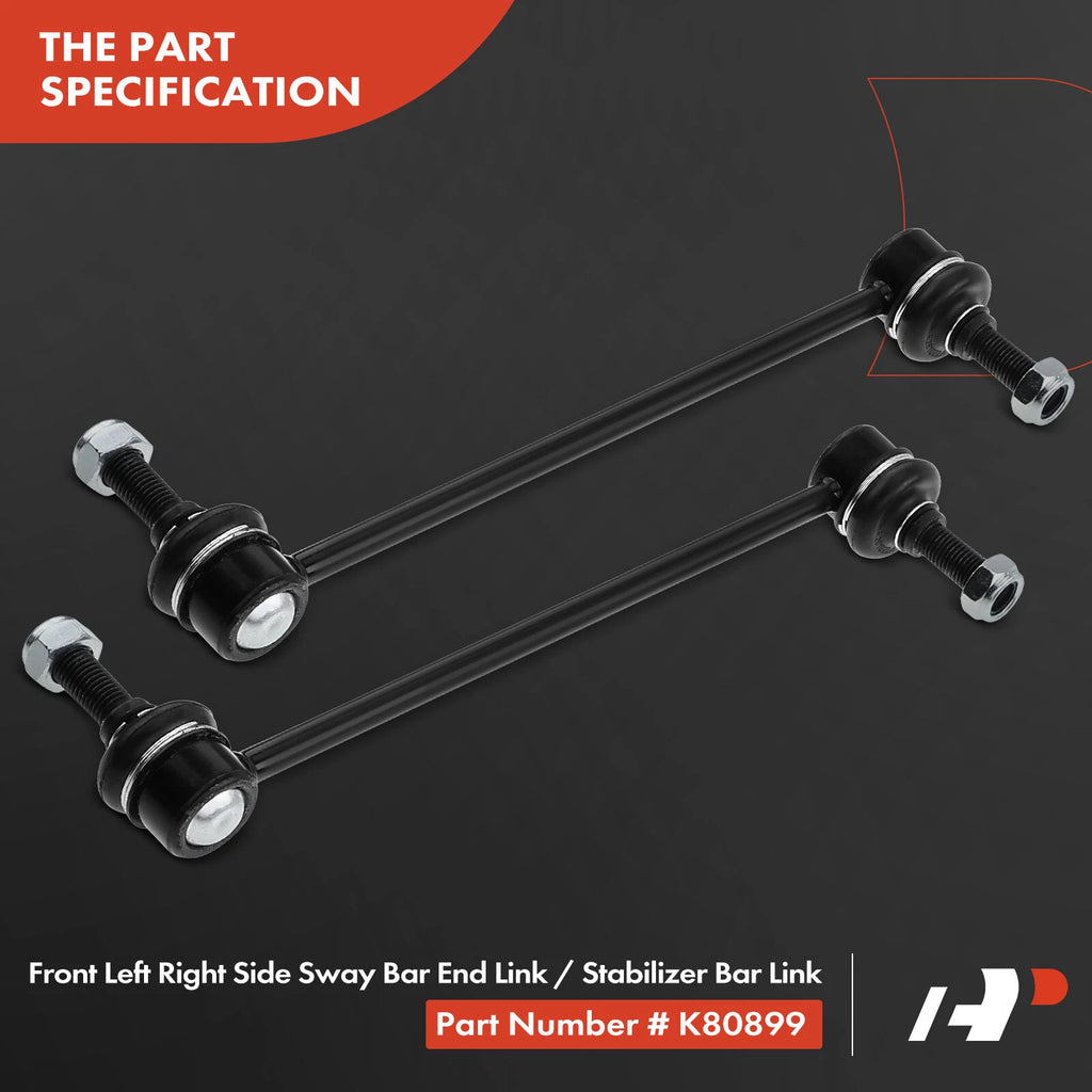8x Front Sway Bar Links & Tie Rod Ball Joints for Ford Mustang (2005–2010)