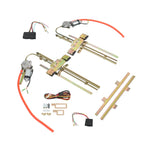 2-Door Power Window Kit for Universal Hot Rods (Flat Glass)