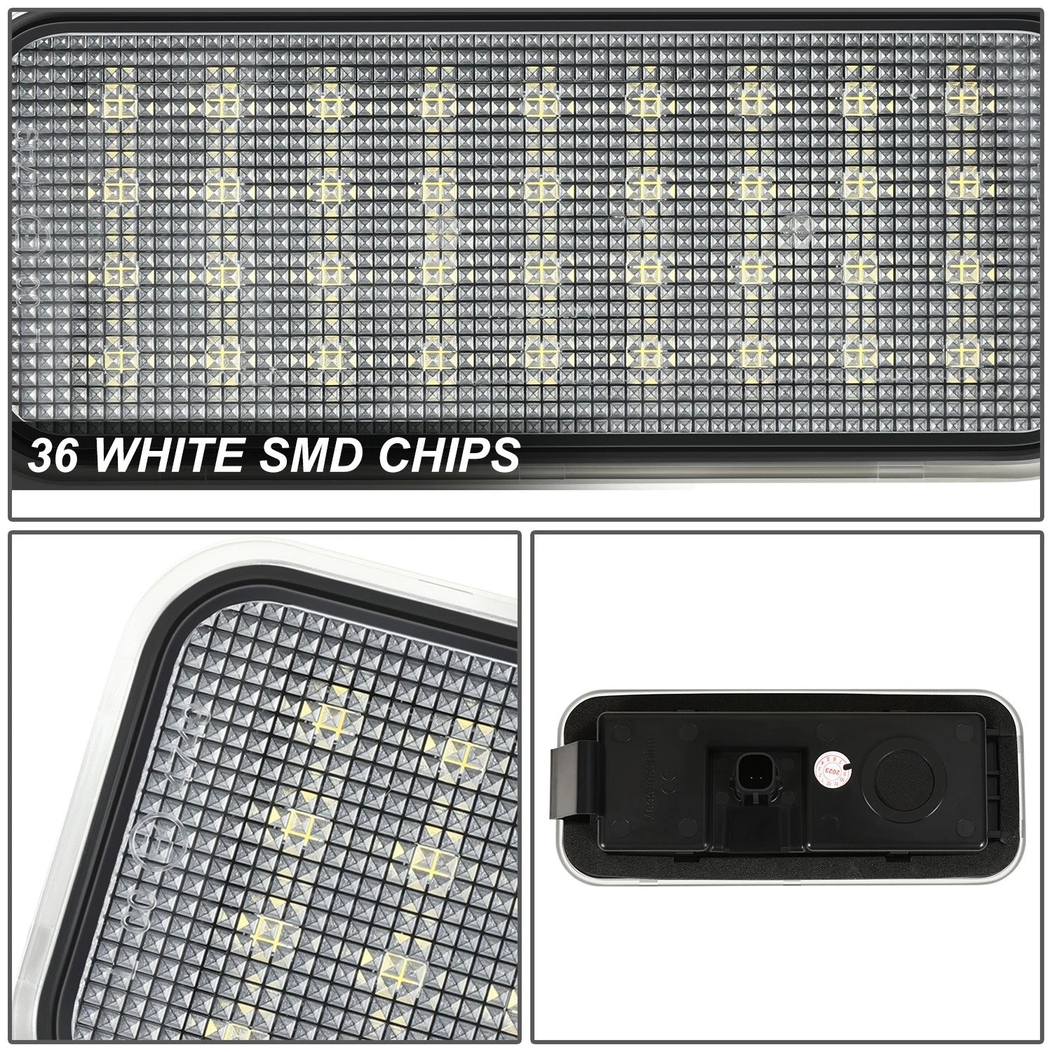 LED Bed Cargo Lights for Toyota Tacoma (2020–2023) - Black/Clear Pair