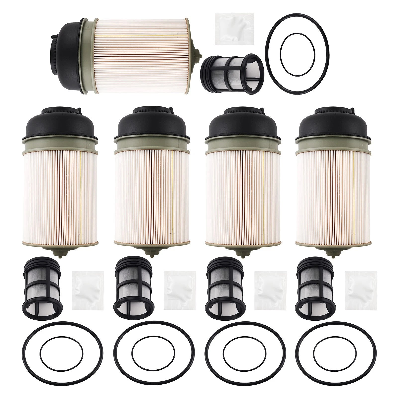 Set of 5 Fuel Filters for Detroit Diesel DD13/DD15/DD16 (2014–Present)