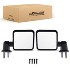Set of 2 Manual Black Side Mirrors for Jeep Wrangler Unlimited (2007–2017)