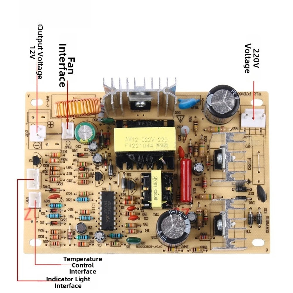 Power Supply Interface Board for Water Dispenser (AC220V to DC12V)