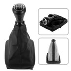 Leather Gear Shift Knob and Boot Case Cover for Peugeot 206 406 (2000–2006)