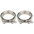 2X V-Band Turbo Pipe Exhaust Flange Clamp for Universal (All Models)