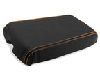 Leather Console Lid Armrest Cover for Chevrolet Camaro (1982–1992) Orange Stitch