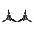 Spun Blade Spinning Front Axle Cap Nut Covers for Harley Softail Dyna
