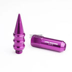 20 PCS M12X1.5 107MM Tall Purple Aluminum Spike Cap Lug Nuts + Adapter