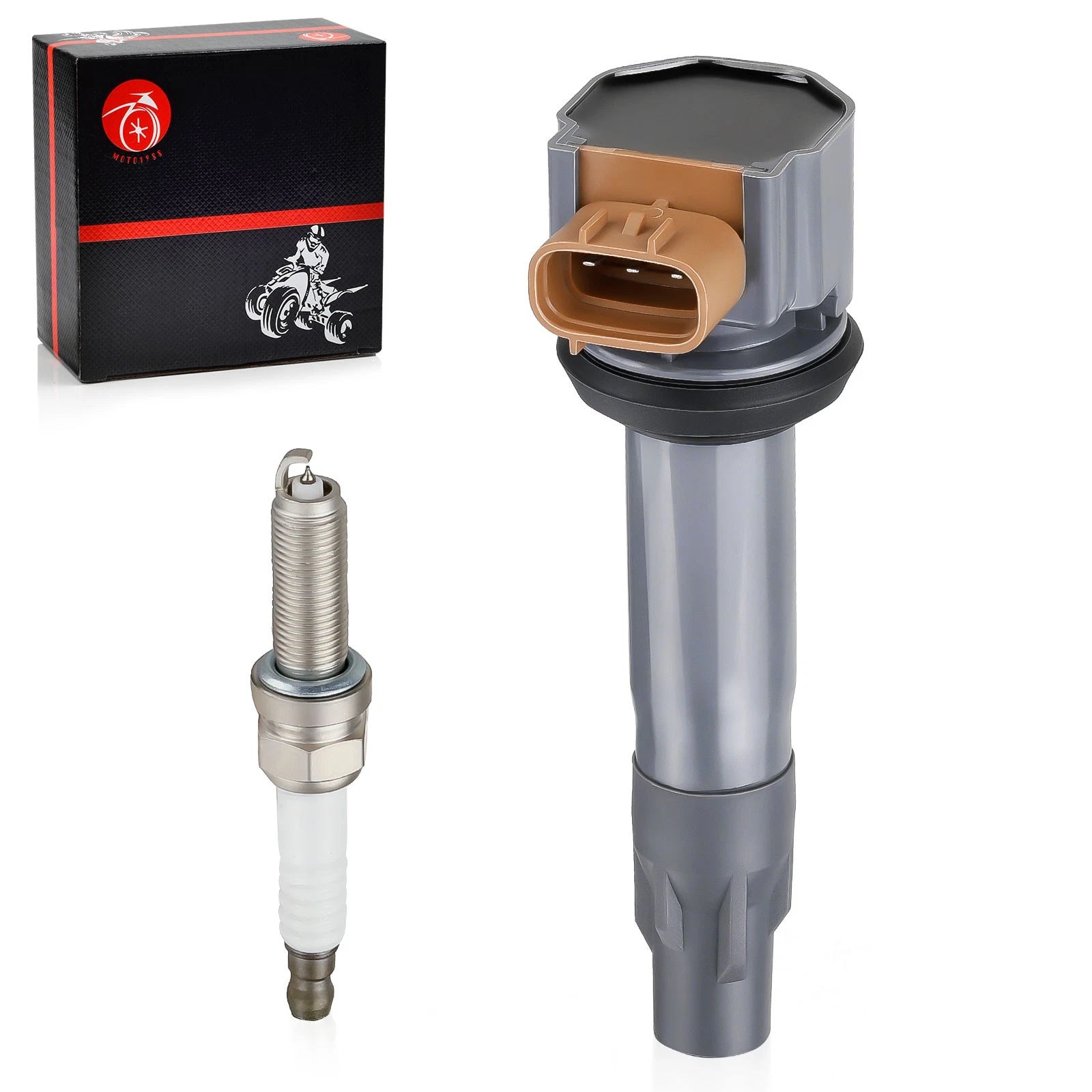 Ignition Coil + Spark Plug for Can-Am Maverick X3 Max Turbo R (2017–2021)