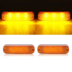 2X LED Amber Flashing Cab Lights for John Deere Tractor