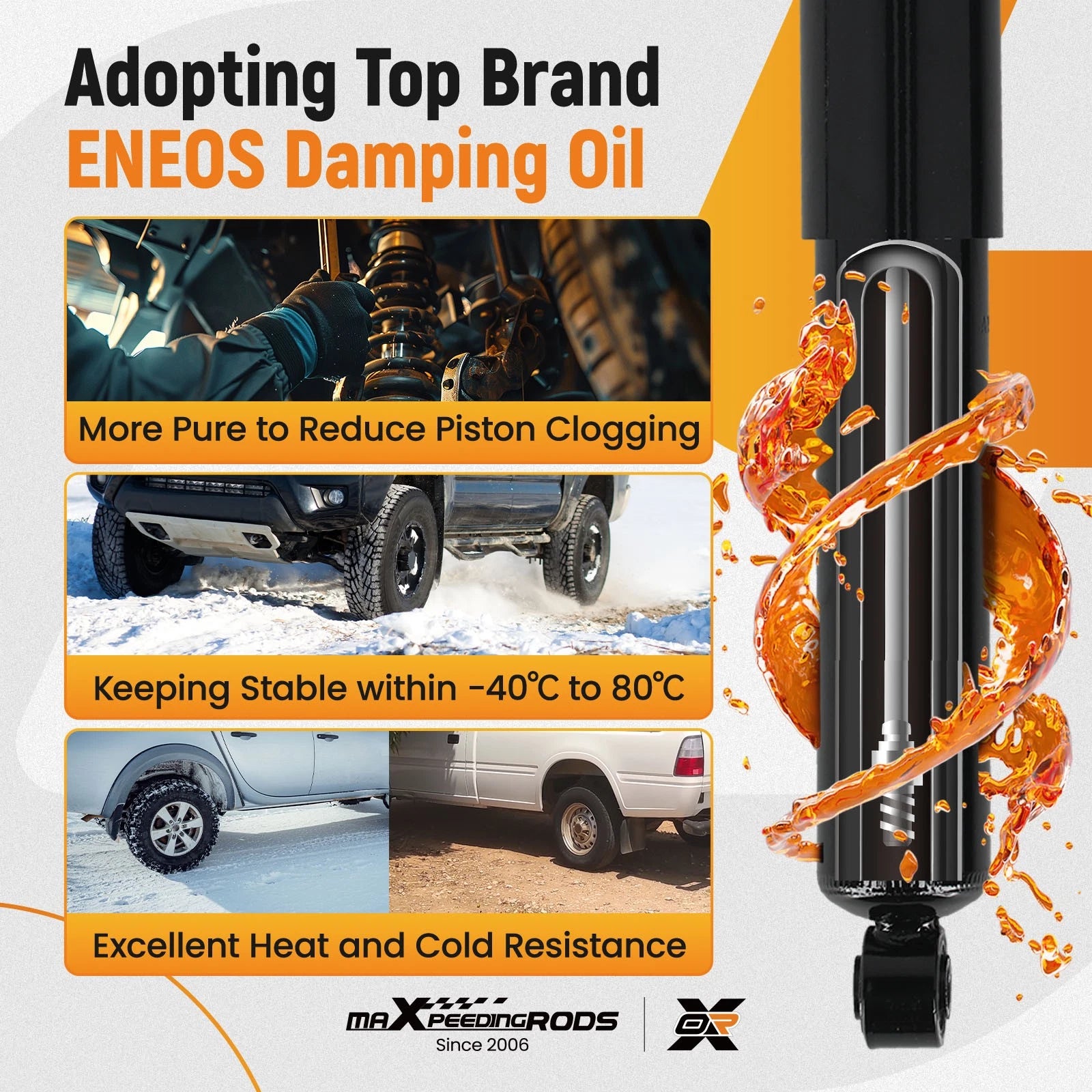 Pair Front Shock Absorbers for Chevy Colorado GMC Canyon (2004–2012)