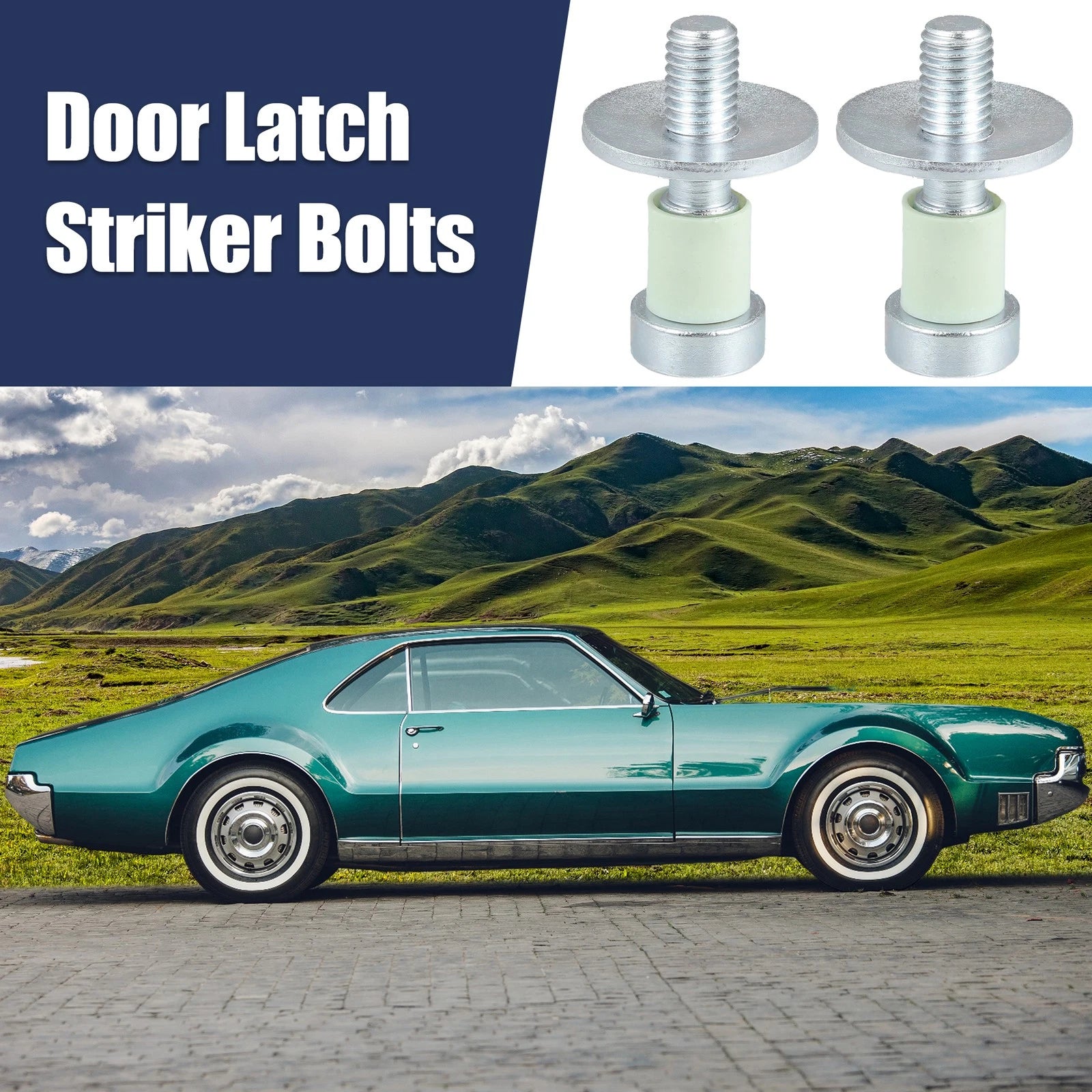 2 Pcs Door Latch Lock Striker Bolts 9601750 for GMC Jimmy 