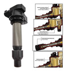 6X Ignition Coils + 6X Spark Plugs for GMC Acadia (2007–2015)