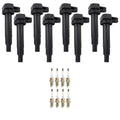 Set of 8 NGK Ignition Coils & Nickel Spark Plugs for Lexus LX470, 4Runner, Land Cruiser (1998–2007)
