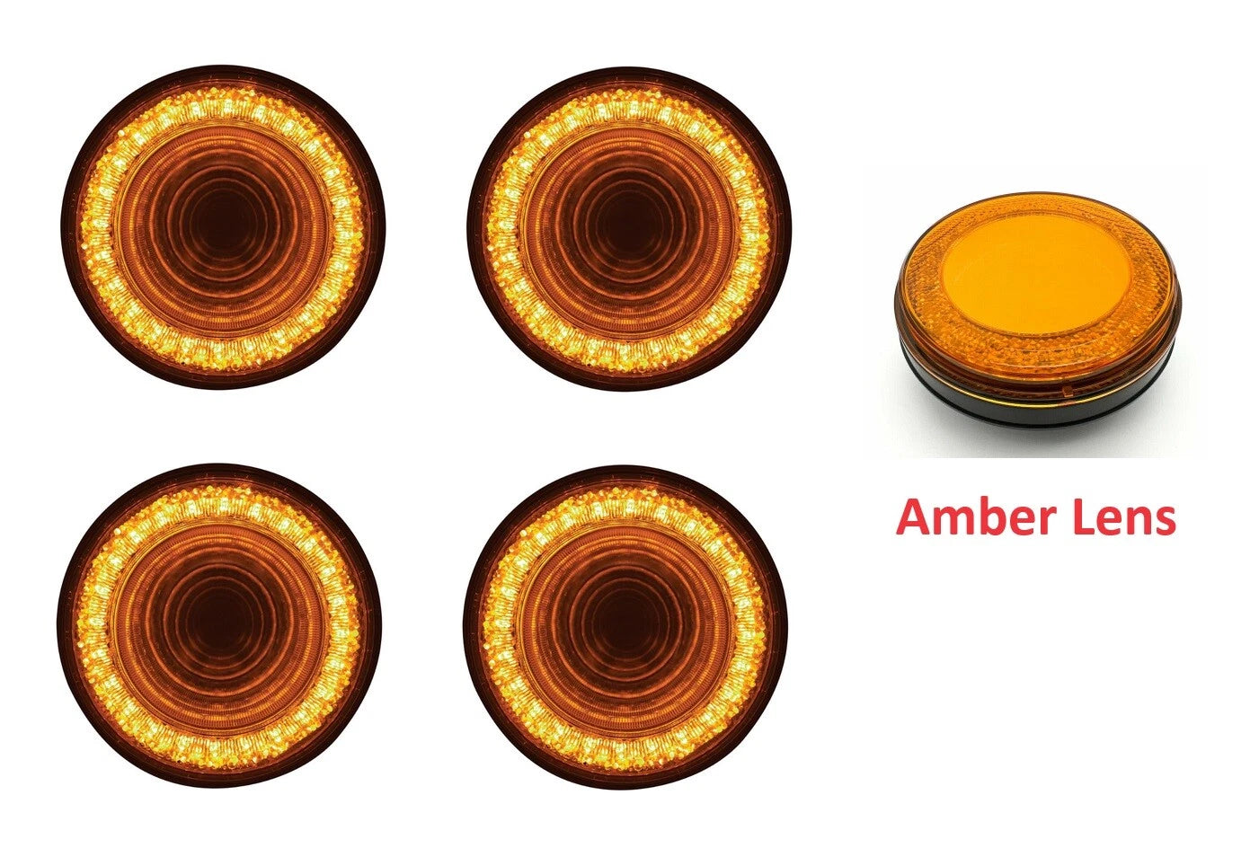 4" Amber LED Parking Turn Signal Clearance Lights for Mitsubishi Mirage (2000–2003)