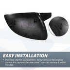 Pair Rearview Mirror Cover Cap Gloss Black for Mercedes-Benz C-Class (2022–2023)