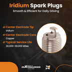 Iridium Spark Plug for Subaru Outback H6 3.0L 3.6L (2001-2019)