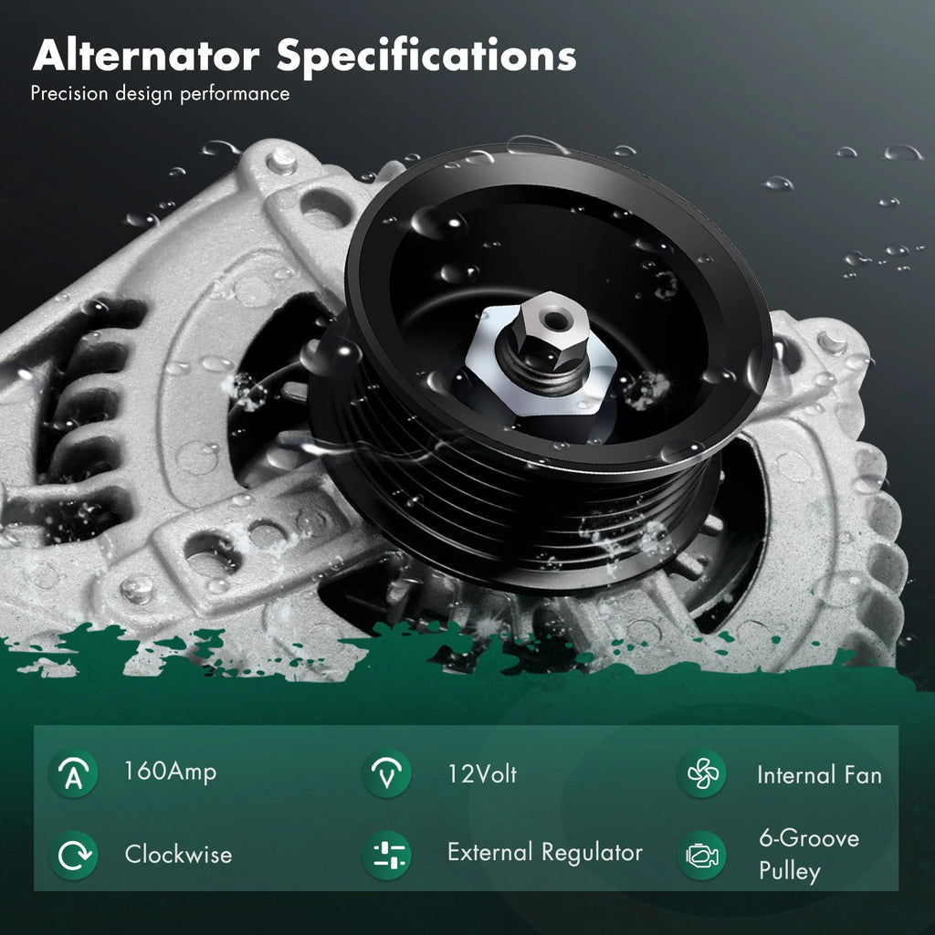 Alternator for Dodge Durango Jeep Commander Grand Cherokee Liberty (2005–2009) 12V
