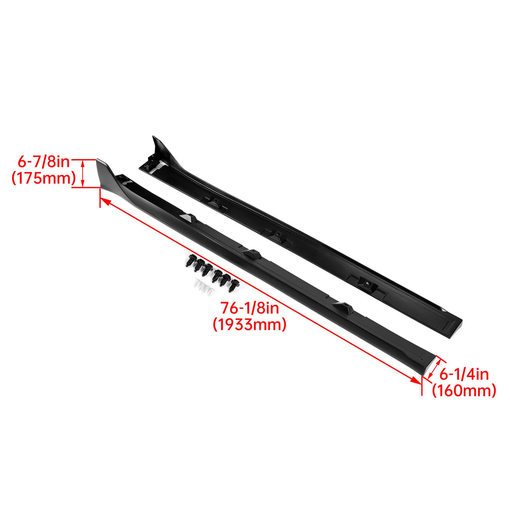 Side Skirt Extension for Honda Civic 2016–2021 LX EX SI Type-R Style