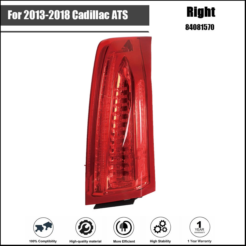 Tail Light Assembly Set for Cadillac ATS Sedan (2013–2018) RH Rear