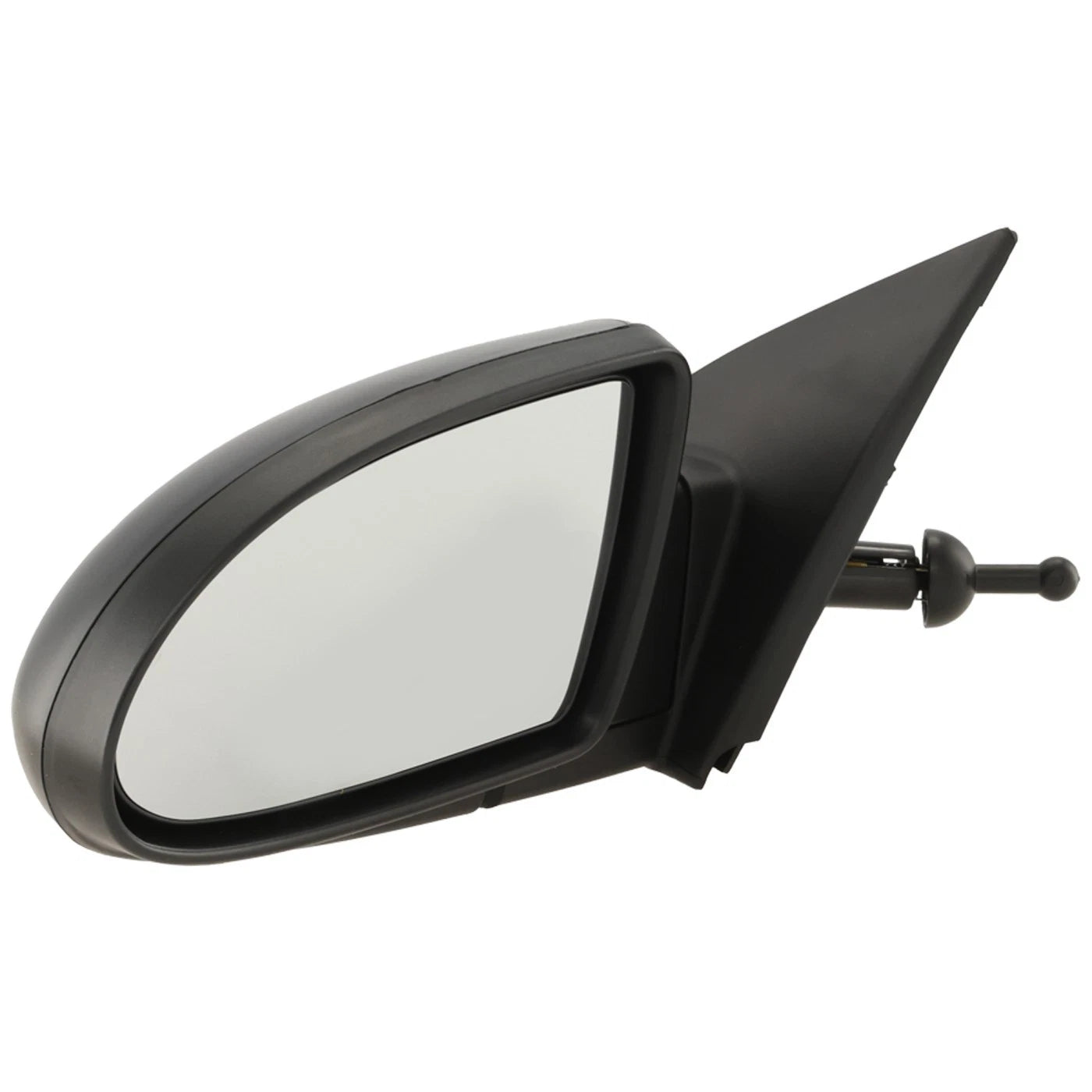 Manual Remote Mirror for Hyundai Accent (2006–2009) Driver Side Textured Black