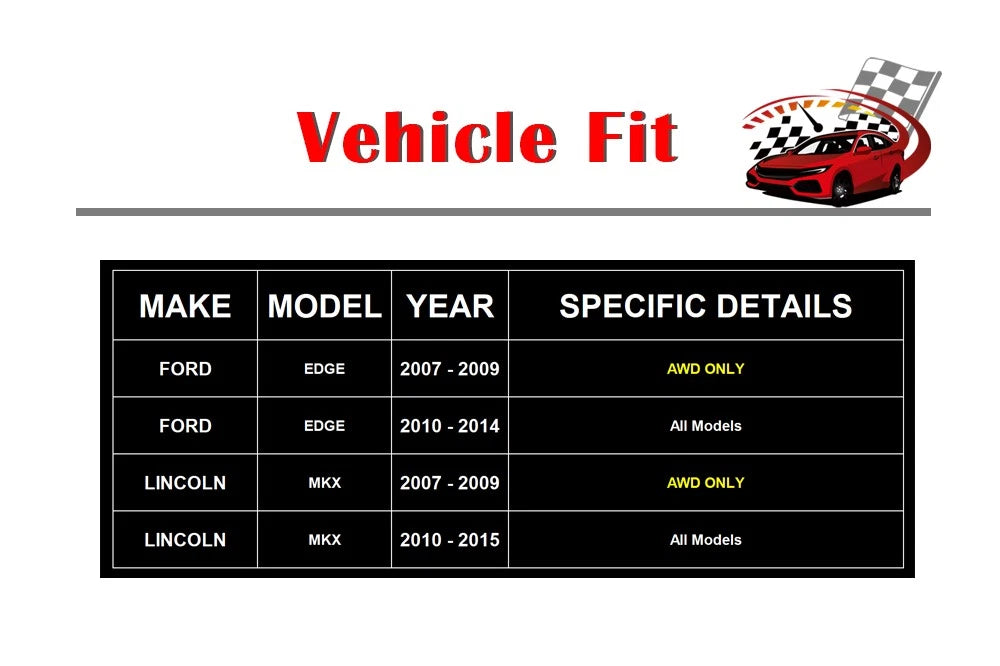 Front Slotted Brake Rotors & Pads for Ford Edge Lincoln MKX (2007-2014)