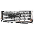Replacement Gray Chrome/Matte Plastic Front Grille For 2011-2014 GMC Pickup