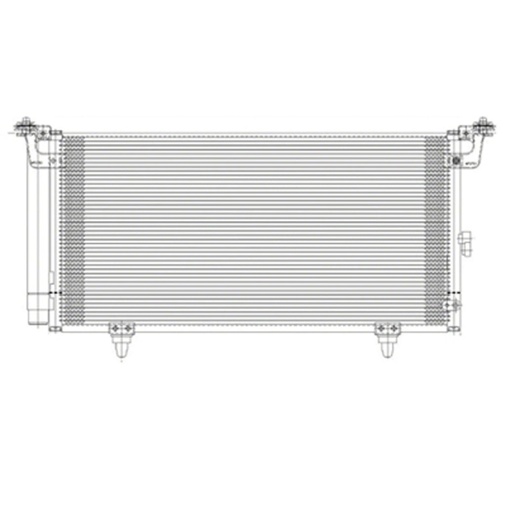 Replacement A/C Condenser with Receiver-Drier for Chevrolet Silverado (2014–2018)