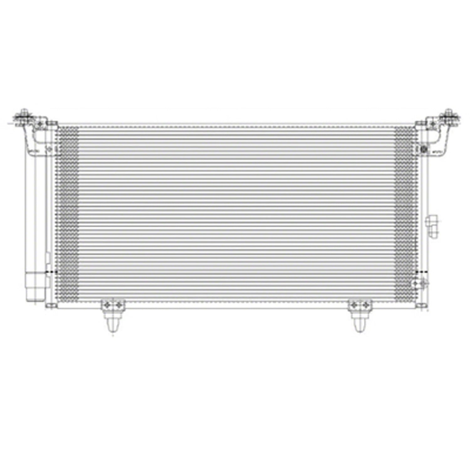 Replacement A/C Condenser with Receiver-Drier for Chevrolet Silverado (2014–2018)