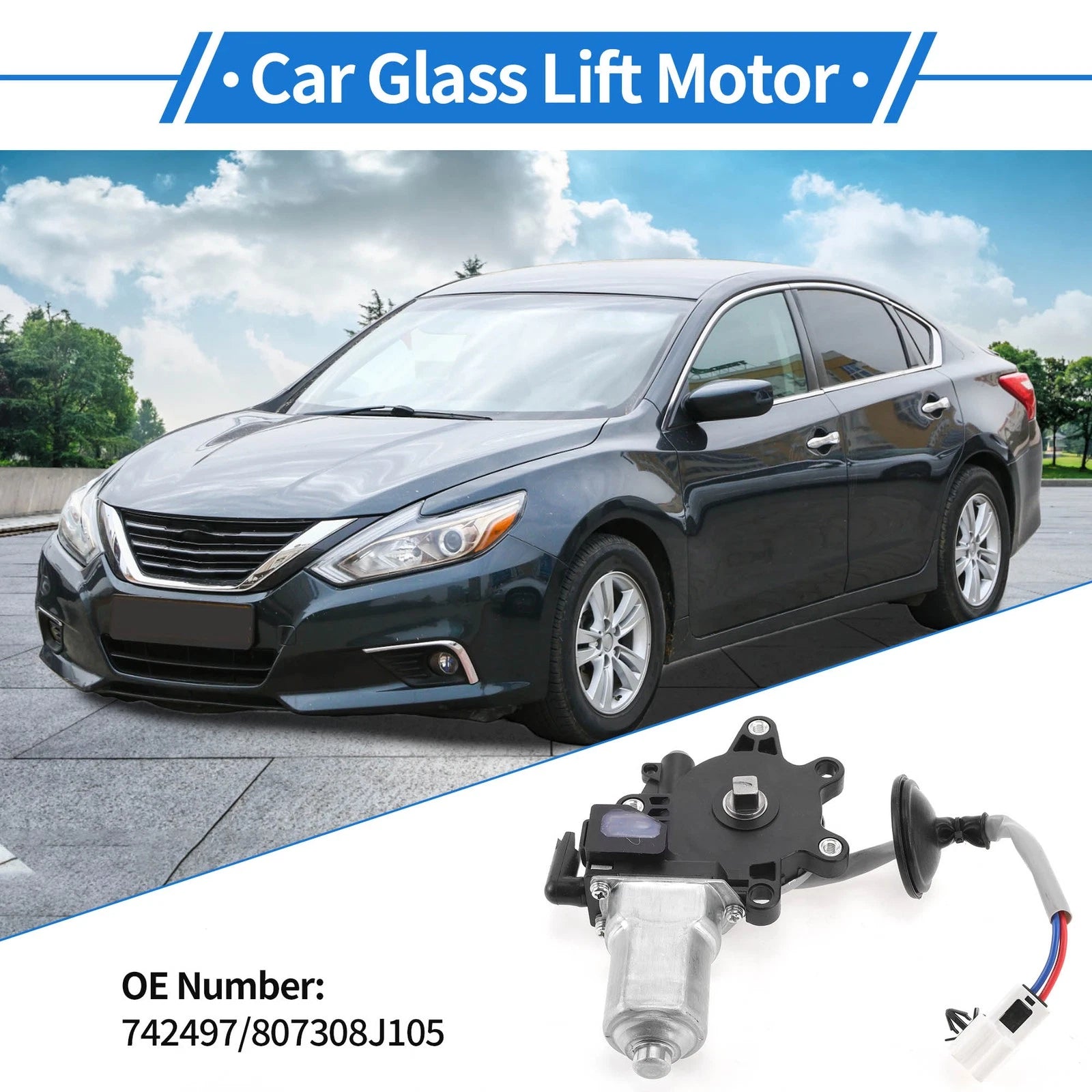 Power Window Regulator Lift Motor for Nissan Altima (2013–2018) No.742497/807308J105
