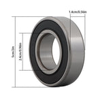 Set of 4 1641-2RS Ball Bearings 1" x 2" x 9/16 Rubber Sealed
