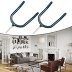 Set of 4 Vinyl Coated U Shaped Hooks for Tools and Equipment