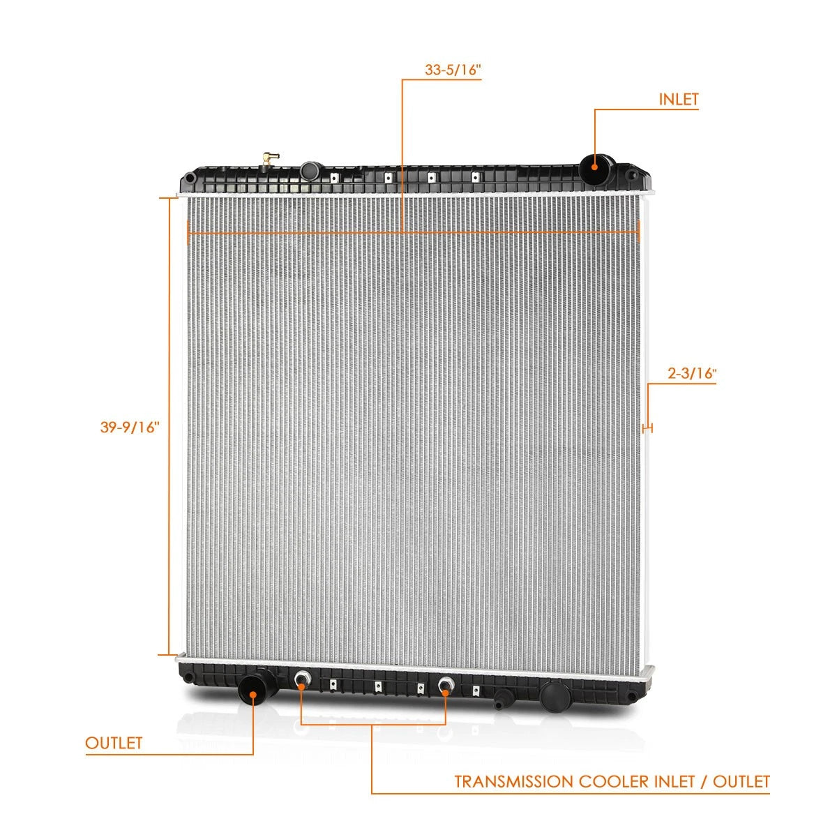 2-Row Aluminum Cooling Radiator for Freightliner/Sterling Truck (2008–2017)