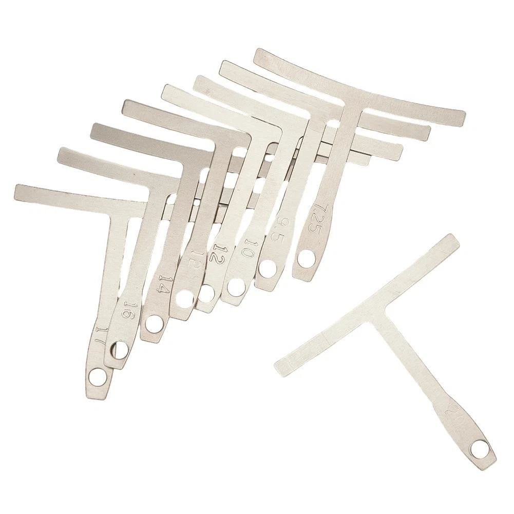 Set of 1 Guitar Steel String Gauge Ruler Radius Measuring Tool
