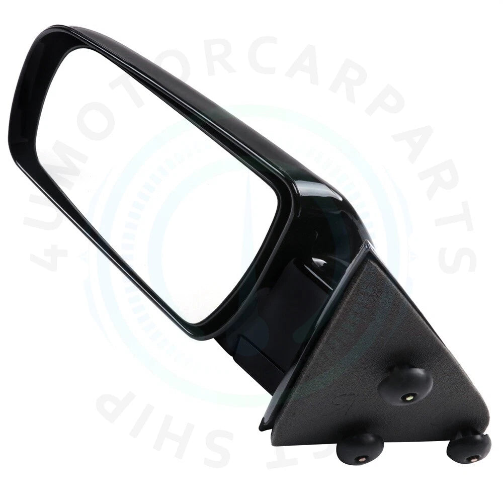2X Black Manual Fold Side Mirrors for GMC Chevy Pickup Truck (1988–1998)
