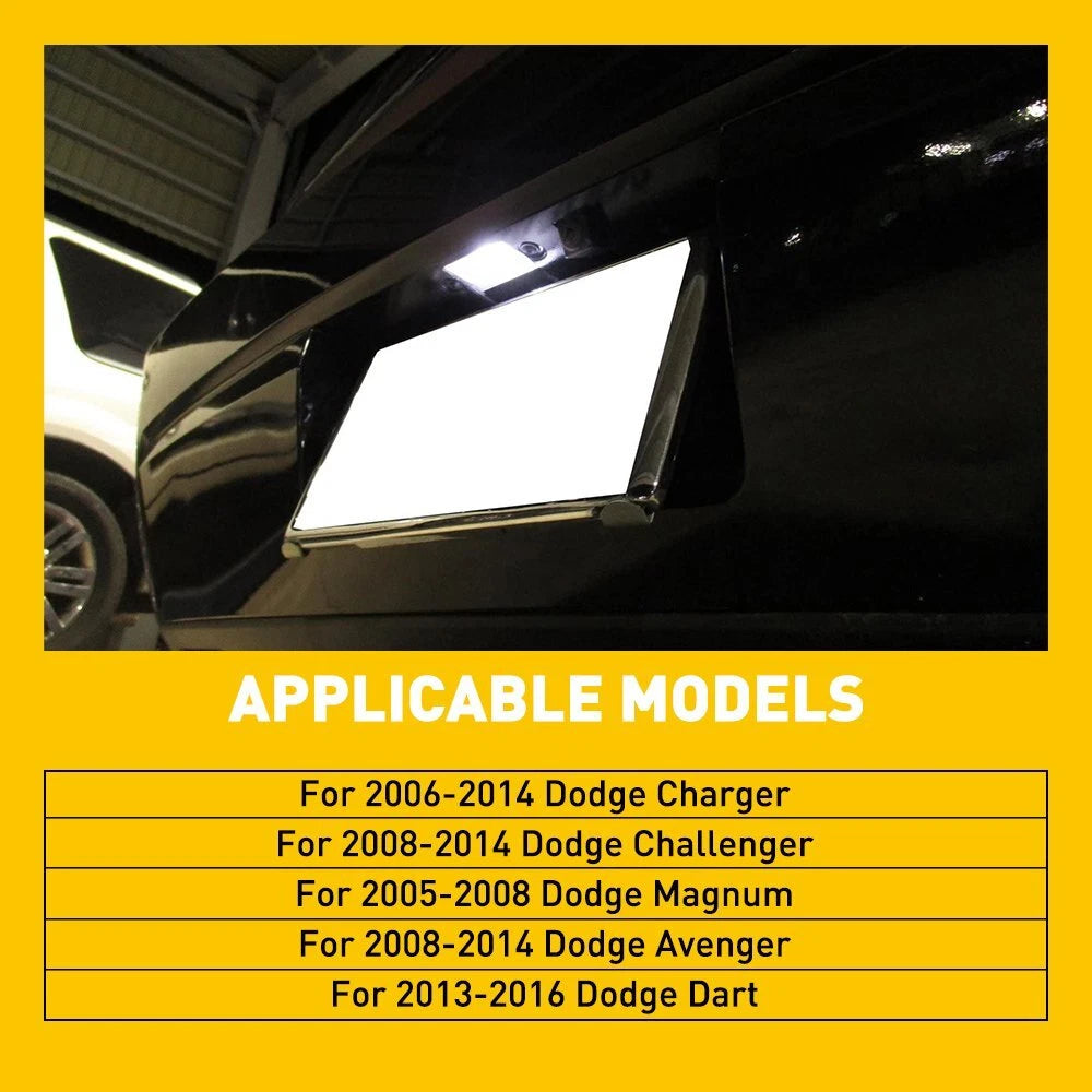 White LED License Plate Lights for Dodge Charger/Challenger/Avenger (1 pcs)