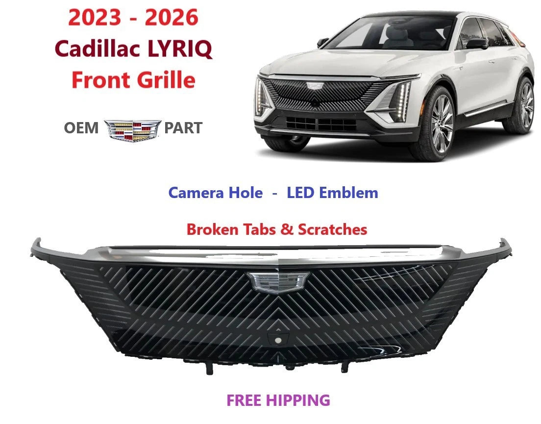 Front Grille LED Emblem Camera Hole for Cadillac LYRIQ (2023–2026) 86784784