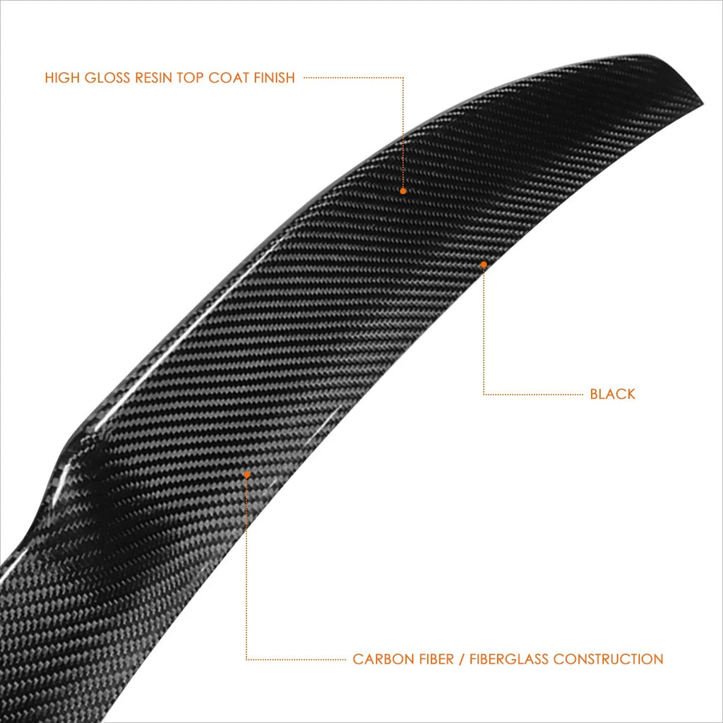 Real Carbon Fiber V-Style Duck Bill Spoiler for BMW X4 (2015–2017)